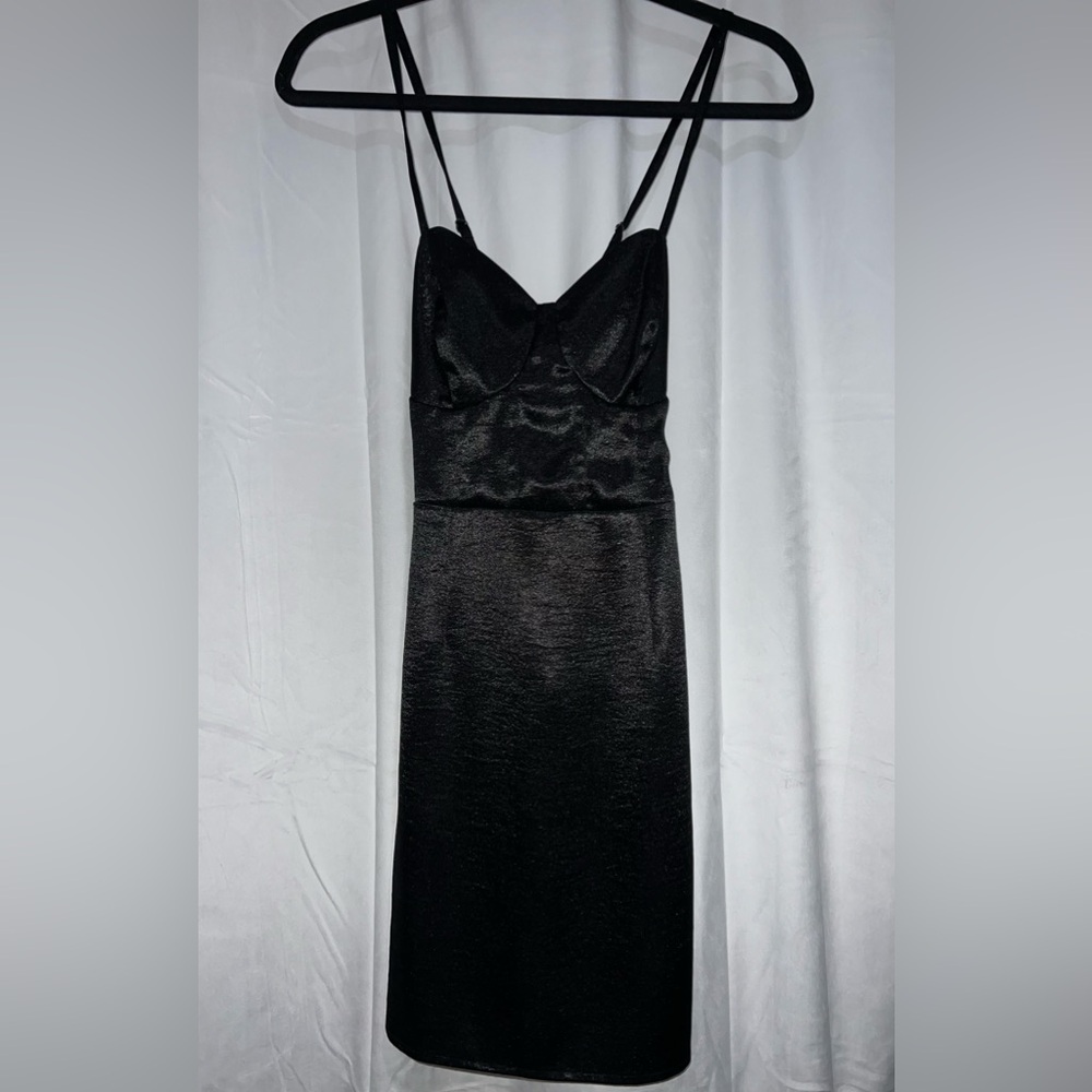 Women’s Black Satin Dress